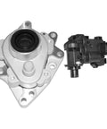 4WD Front Differential Axle Actuator Disconnect Housing Replacement for Buick Chevy Trailblazer Envoy Ascender Bravada 2002-2009 Intermediate Shaft Bearing Assembly Part 12471623 Surwit, silver metal components with drilled holes, side by side view