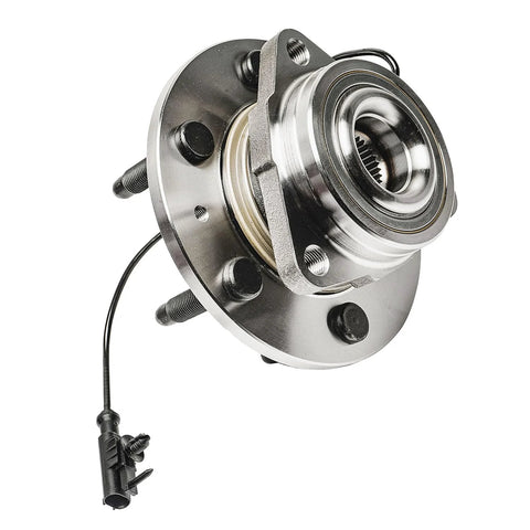 4WD Front Wheel Bearing Hub Assembly for Chevy GMC Silverado Sierra Yukon XL 1500 Tahoe Avalanche Cadillac Escalade ESV EXT Front Hub Replacement 6 Stud Wheel Bearing Kit Direct Fit Design With Durable Steel Components For Longevity