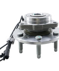 4WD Front Wheel Bearing And Hub Assembly For 2007-2014 Silverado 1500 Tahoe Suburban 1500 Avalanche Sierra 1500 Yukon XL 1500 And Cadillac Escalade Escalade ESV EXT With ABS Left Or Right 6 Lug, showing 6-lug design with ABS sensor cable