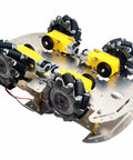 DIY Mecanum Wheel Robot Car Kit with 4WD omnidirectional chassis featuring four 2.68 inch mecanum wheels and TT motors.