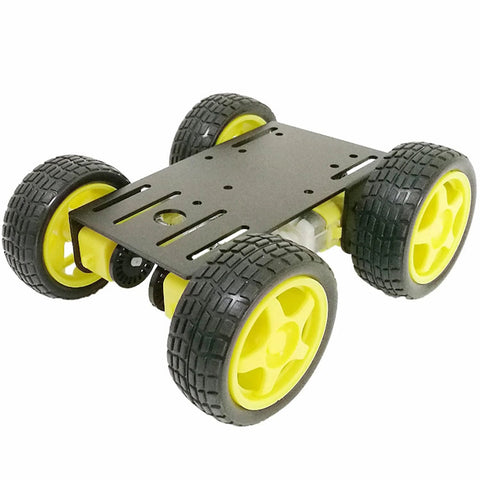 4WD Robot Car Chassis Kit C101 with Speed Encoder TT Motors Metal Wheeled Robotic Platform for Arduino Raspberry Pi Microbit