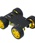 4WD Robot Car Chassis Kit C101 with Speed Encoder TT Motors Metal Wheeled Robotic Platform for Arduino Raspberry Pi Microbit