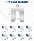 Product details of Professional Grade 4 By 4 Inch Steel Shims Kit For CNC Leveling, 56 Piece A Size Slotted Shim Set