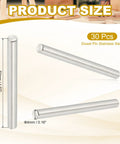 4mm X 50mm Dowel Pin In 304 Stainless Steel Pack Of 30 Durable Shelf Pegs For Furniture Fixing Rust Resistant Steel Pins
