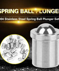 20pcs 4x5mm 304 Stainless Steel Ball Plunger Set, spring loaded detent screws for positioning and pressure control