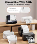 4X6 Direct Thermal Shipping Labels For Rollo Jadens Nelko And DYMO 4XL 220 Per Roll Waterproof And Scratch Resistant printers