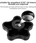 10 Pcs 5/16-18 Female Thread T Track Knobs For Woodworking Jigs And Fixtures Plastic Thumb Screws Close-up