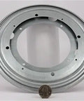 5.5 inch steel Lazy Susan bearing showing circular plate, 176 lbs Capacity 5.5" Lazy Susan Bearing 5/16" Thick Turntable Bearing.