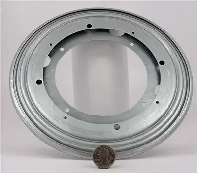 5.5 inch steel Lazy Susan bearing showing circular plate, 176 lbs Capacity 5.5" Lazy Susan Bearing 5/16" Thick Turntable Bearing.