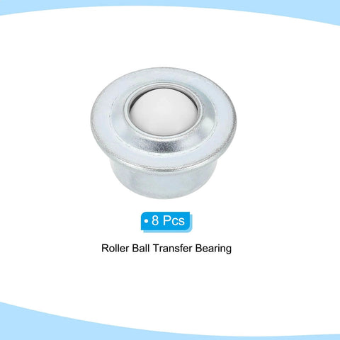 5/8 Inch Roller Ball Transfer Bearings 8 Pcs Nylon and Carbon Steel Round Ball Units
