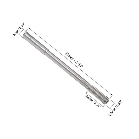 5.8mm Chucking Reamer HSS Cobalt M35 Lathe Tool D4 With 6 Straight Flutes Round Shank Milling Cutter for stainless steel, alloy