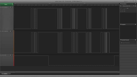 Digital signal waveform analysis for 10 Pack 20mm 5 Pin 360 Degree Rotary Encoder Code Switch Digital Potentiometer with Push Button.