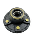 5 Hole 4.5 Inch Brake Idler Hub Kit For 3500lb Trailer Axles With Inner And Outer Cone Bearings Grease Seal Dust Plugs And Hub Nuts Replacement For L68149 L44649 Fits One And One Sixteenth Inch To One And Three Eighths Inch Axles front view