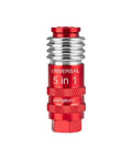 Pro Grade 5 In 1 Quick Connect Air Hose Fittings 1 Quarter Inch Body Size Heavy Duty Universal Coupler For Air Compressors 300 PSI Safe Easy Snap Quick Connect 6 Ball Bearing Seal Ring No Tape Needed, front view