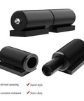 Close-up of 5 Inch Heavy Duty Gate Hinges-2 Pack Black Iron Door Hinges Barrel Style for Swing Gates-Trailer Ramp Gate 480 Lbs Weld On