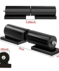 5 Inch Heavy Duty Gate Hinges-2 Pack Black Iron Door Hinges Barrel Style for Swing Gates, Trailer Ramp Gate 480 Lbs Capacity