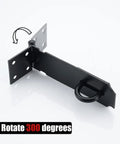 5 Inch Door Hasp Latch Lock In Matte Black 304 Stainless Steel Rustproof 1.9 Mm Thick Safety Packlock Clasp