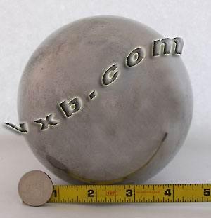5 inch Diameter Chrome Steel 18.5 lbs Bearing Ball G400 - VXB Ball Bearings