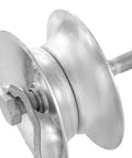 5 Inch Gate Rollers For 1 5 Eighth Inch Pipe Track Galvanized Steel Wheel Track Roller For Sliding Gates Pack Of 2 Heavy Duty