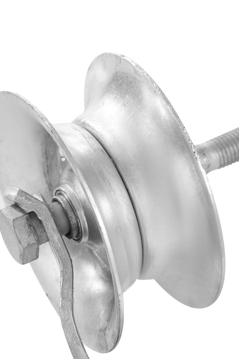 5 Inch Gate Rollers For 1 5 Eighth Inch Pipe Track Galvanized Steel Wheel Track Roller For Sliding Gates Pack Of 2 Heavy Duty