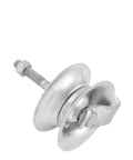 5 Inch Gate Rollers For 1 5 Eighth Inch Pipe Track Galvanized Steel Wheel Track Roller For Sliding Gates Pack Of 2 Heavy Duty Pressed Steel Construction With Hot Dipped Galvanized Finish For Rust Resistance And Long Lasting Performance