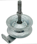 5 Inch Sliding Gate Rollers Steel Pipe Track Set of 2 Galvanized Rollers Designed for 1 5/8 Inch Pipe Track
