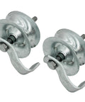 5 Inch Sliding Gate Rollers Steel Pipe Track Set of 2 Galvanized Rollers Designed for 1 5/8 Inch Pipe Track