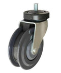 5" inch Shopping Cart Caster Wheel 220 Lbs - PU with swivel mount and polyurethane tire.