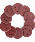 150 Piece Sanding Discs Set 5 Inch 8 Hole Grits 60 To 600 For Random Orbital Sander arranged in a circle