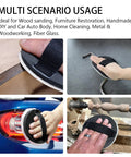 5 Inch Hand Sanding Pad with Hook and Loop Backing for Woodworking and Auto Body in various usage scenarios
