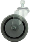 Side view of 5” Shopping Cart Wheels Kit, Longer Lasting, Ultra Quiet, Chemical resistant, Oil resistant, Grease Resistant (4)