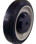 Close-up of a single 5-inch diameter shopping cart wheel from the Bulk Shopping Cart - Grocery Cart Wheels | 100 Piece set.