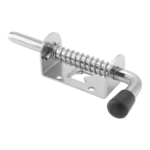 12 Pack 5 Inch Silver Spring Loaded Latch Pins For Doors And Cabinets 304 Stainless Steel Door Latch Pins With Pre Drilled Holes