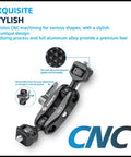 5 Inch Universal Magic Arm With Double Ball Head 360 Degree Rotation Supports One Quarter Inch Threads GS7 close-up view