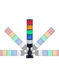 Industrial LED Signal Tower Stack Light For Warning And Status Alerts With Rotatable Base 5 Layer Tower Modules