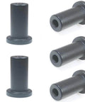 5 Pack 2 Inch Barn Door Spacers For Sliding Barn Door Hardware Wall Track Spacers Made From Solid Cast Iron With Powder Coated Black Finish