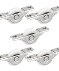 5-Pack Screen Door Rollers 30mm 1.18 Inch Diameter Nylon Pulley Wheels Replacement visible against white background