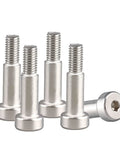 5 Pack 8xM6x16 Hex Socket Shoulder Bolts Stainless Steel Heavy Duty Hardware For Machinery Automotive And Industrial Projects Rust Resistant With Smooth Finish And Durable Construction, shown in a group