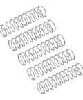 Five metal springs arranged in a grid pattern, related to the ✝️ 5-Pack Utility Cart 10 mm Platform Size Stainless Steel Frame product.