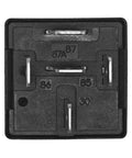 Close-up view of a Beefy 40A 12V DC 5-Pin Automotive Relay Pack Of 4 OEM Replacement F0AB-14B192-AA For Ford Electrical Systems