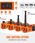 Heavy Duty 5 Ton Electric Car Jack Kit With Built In Inflatable Pump, LED Light And Electric Impact Wrench For SUVs