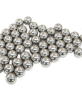 Paquete Premium de 50 unidades 8mm Stainless Steel Bolas de rodamiento 304 Grado 0.31 Inch Bolas de precisión tamaño G200 28HRC Rodamientos de alta calidad resistentes a la corrosión y al desgaste para proyectos mecánicos dispuestos sobre una superficie.