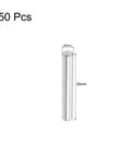 3Mm By 20Mm Dowel Pins Set Of 50 In 304 Stainless Steel Shelf Pegs For Cabinets And Shelves, shown with dimensions