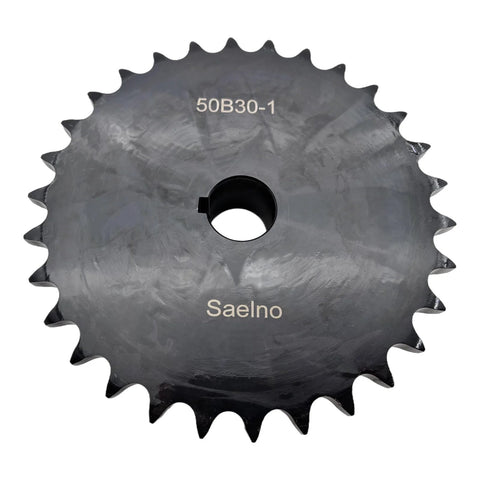 Built Tough ANSI 50 Roller Chain Sprocket Type B 1 Inch Bore Saelno 30 Teeth For Five Eighth Inch Pitch Chain Hardened 1045