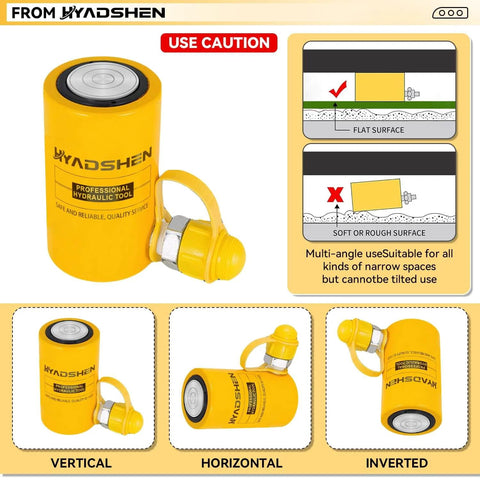 50 Ton Hydraulic Lifting Cylinder Porta Power Ram With 2 Inch Stroke Short Type Single Acting Jack for auto and construction