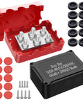 500A Marine Battery Bus Bar Heavy Duty Power Distribution Block Waterproof Automotive Bus Bar with M8 and M10 Studs