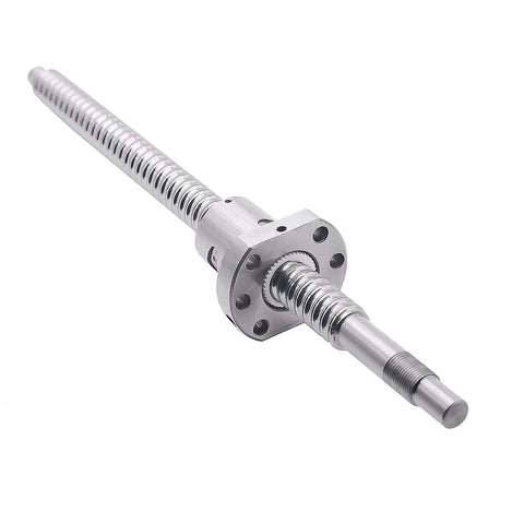 ✝️ 500mm Ball Screw SFU1605 Diameter 16mm,5mm Pitch with Metal Ball Screw Nut for CNC Machine front view