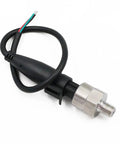 Built Tough 500 Psi 1/8 NPT Pressure Transducer Sensor for Oil Pressure Sender, stainless steel body with wiring view
