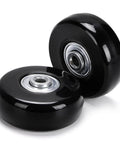 Black rubber wheels from 50mm x 18mm Set of 4 Luggage Suitcase Replacement Wheels, Rubber Swivel Caster Wheels Bearings Repair Kits