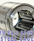 50mm Ball Bushing SDM50GA Steel Retainer Linear Motion Bearings - VXB Ball Bearings